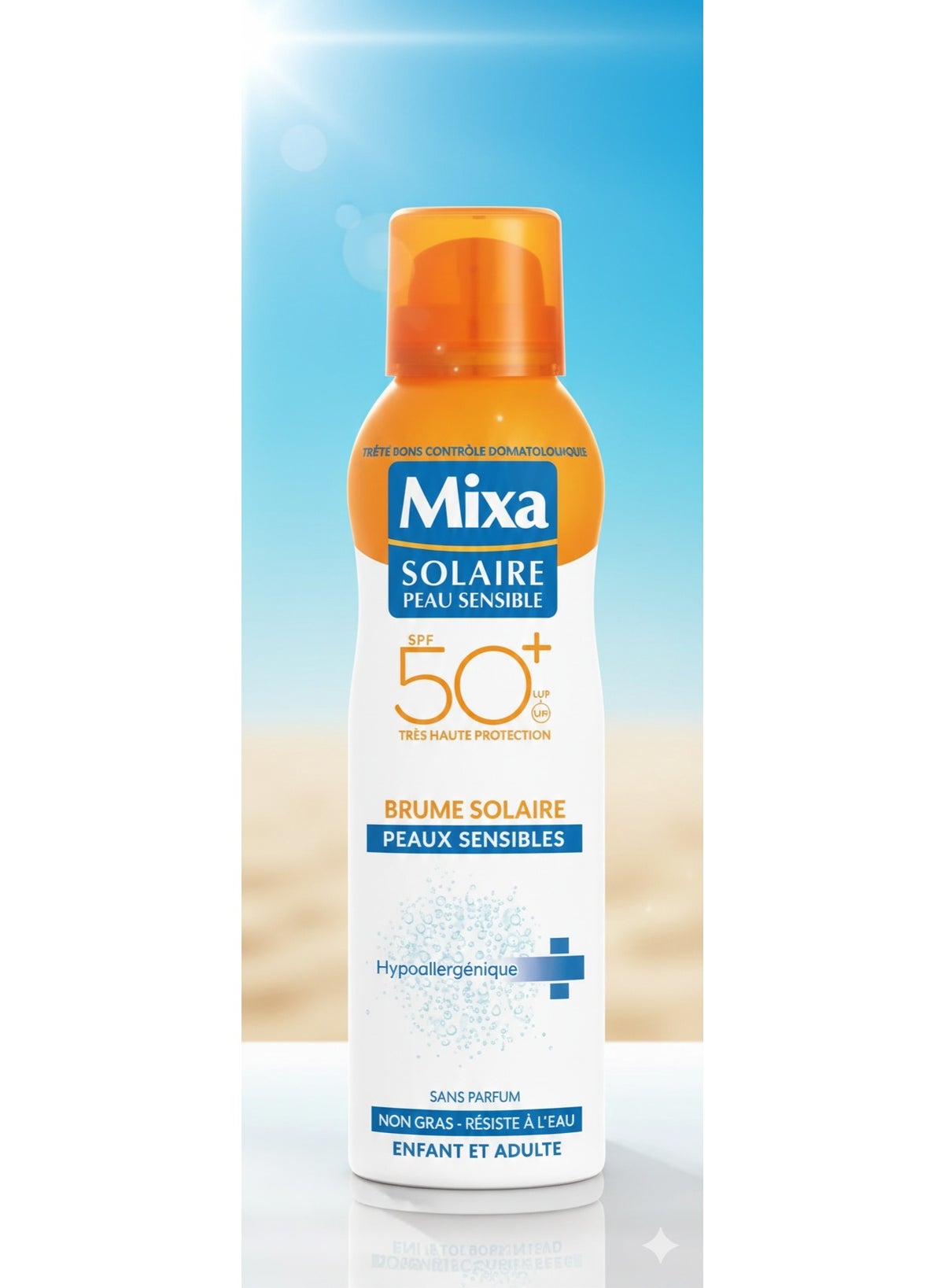 Mixa Brume Solaire SPF 50+ Peaux Sensibles 200ml